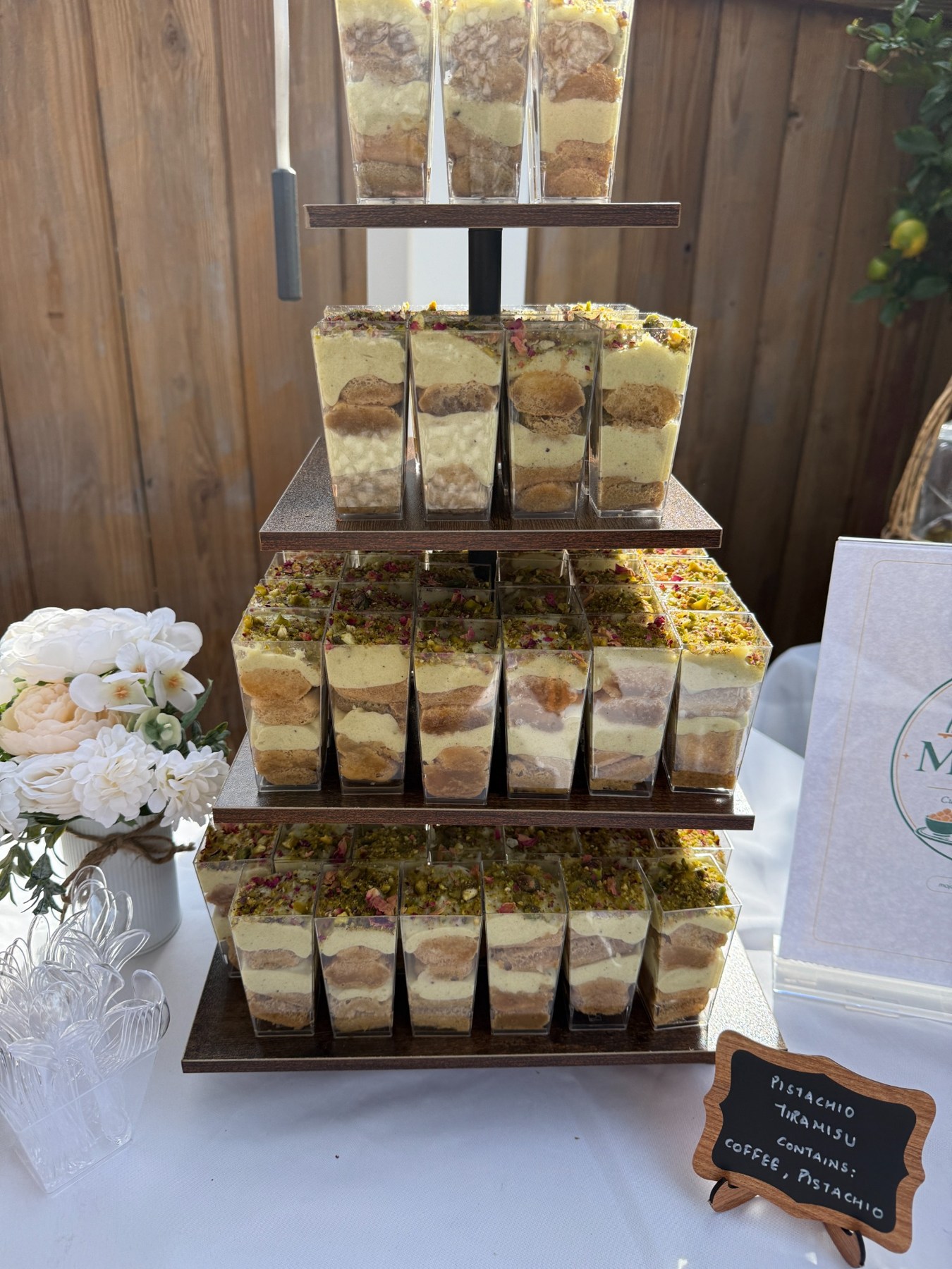 Pistachio tiramisu